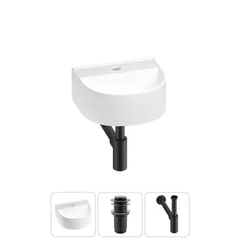 Маленькая раковина в туалет Wellsee WC Area 20212114R в наборе 3 в 1