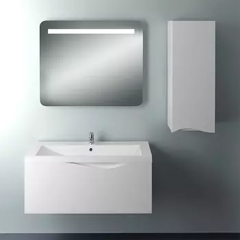 Мебель для ванной 1MarKa Этюд 100П белый глянец