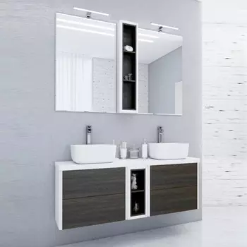 Мебель для ванной Акватон Брук 140 (60+20+60) дуб феррара