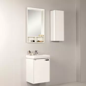 Мебель для ванной Акватон Йорк 50 М белый/выбеленное дерево