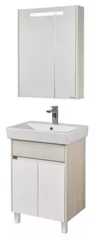 Мебель для ванной Акватон Верди 60 Н напольная белая/ясень фабрик