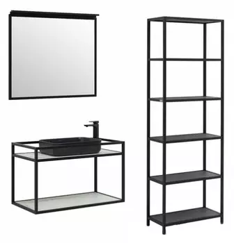 Мебель для ванной Allen Brau Liberty 90 подвесная, черный браш