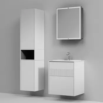 Мебель для ванной Am.Pm Func 60 подвесная, 2 ящика, белый матовый