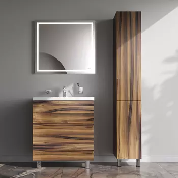 Мебель для ванной Am.Pm Gem 75 напольная, 2 ящика, орех