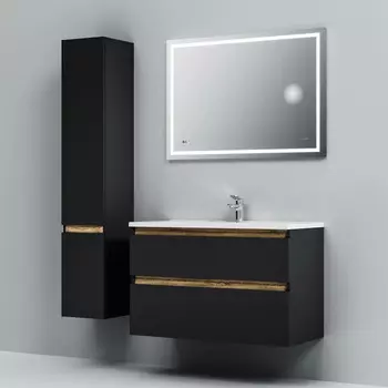 Мебель для ванной Am.Pm X-Joy 100 подвесная, 2 ящика, черный матовый