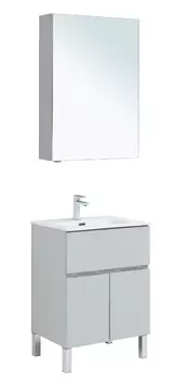 Мебель для ванной Aquanet Алвита New 60 1 ящик, 2 дверцы, серая