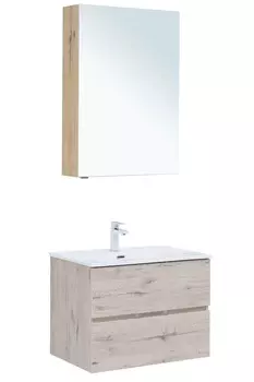 Мебель для ванной Aquanet Алвита New 70 2 ящика, дуб веллингтон белый