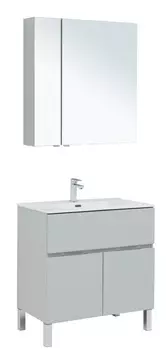 Мебель для ванной Aquanet Алвита New 80 1 ящик, 2 дверцы, серая