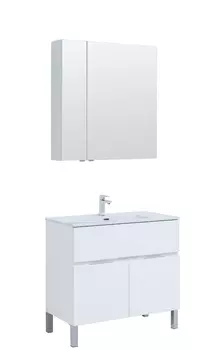 Мебель для ванной Aquanet Алвита New 90 1 ящик, 2 дверцы, белая матовая