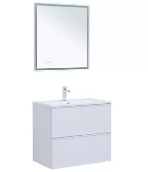 Мебель для ванной Aquanet Арт 75 подвесная, белая матовая