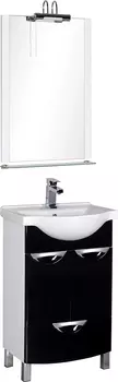 Мебель для ванной Aquanet Асти 55 М черная
