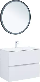 Мебель для ванной Aquanet Джейн 80 подвесная, белая матовая