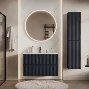 Мебель для ванной Aquanet Джейн 80 подвесная, маренго