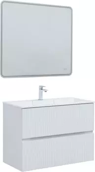 Мебель для ванной Aquanet Джейн 90 подвесная, белая матовая