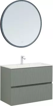 Мебель для ванной Aquanet Джейн 90 подвесная, мисти грин