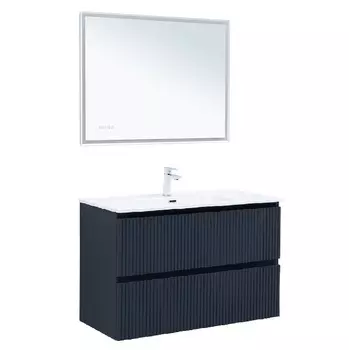 Мебель для ванной Aquanet Джейн (Flat) 100 подвесная, маренго