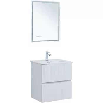 Мебель для ванной Aquanet Джейн (Flat) 60 подвесная, белая матовая