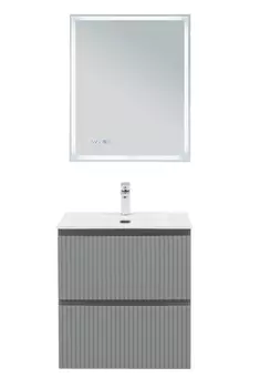 Мебель для ванной Aquanet Джейн (Flat) 60 подвесная, мисти грин