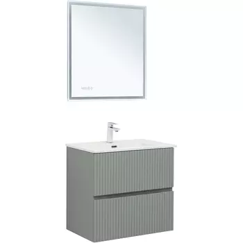 Мебель для ванной Aquanet Джейн (Flat) 70 подвесная, мисти грин