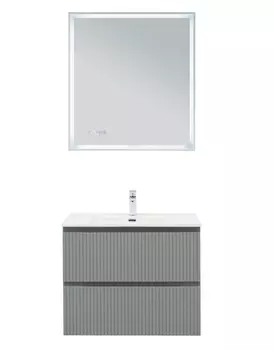 Мебель для ванной Aquanet Джейн (Flat) 80 подвесная, мисти грин
