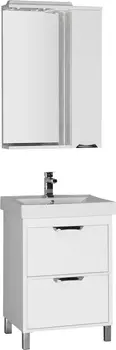 Мебель для ванной Aquanet Гретта 60 2 ящика белая