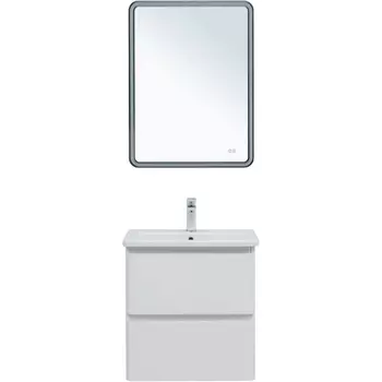 Мебель для ванной Aquanet Эмбер 60 подвесная, белая матовая