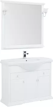 Мебель для ванной Aquanet Лагуна 105 раковина Kirovit Классик 105