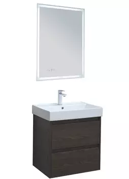 Мебель для ванной Aquanet Nova Lite 60 дуб черный, 2 ящика