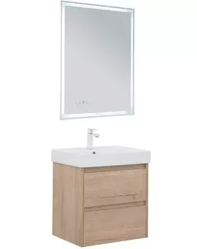 Мебель для ванной Aquanet Nova Lite 60 дуб крафт, 2 ящика