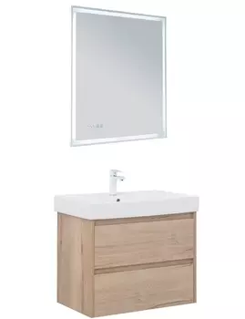 Мебель для ванной Aquanet Nova Lite 75 дуб крафт, 2 ящика