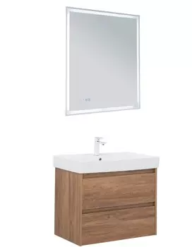 Мебель для ванной Aquanet Nova Lite 75 дуб шоколадный, 2 ящика