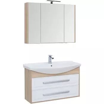 Мебель для ванной Aquanet Остин 105 дуб сонома/ белый