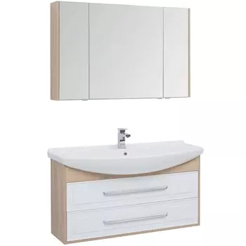 Мебель для ванной Aquanet Остин 120 дуб сонома/ белый
