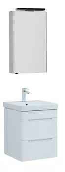 Мебель для ванной Aquanet София 50 белый глянец, 2 ящика
