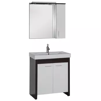 Мебель для ванной Aquanet Тиана 75 венге/белый