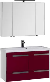 Мебель для ванной Aquanet Тиволи 100 бордо