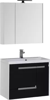 Мебель для ванной Aquanet Тиволи 80 черная