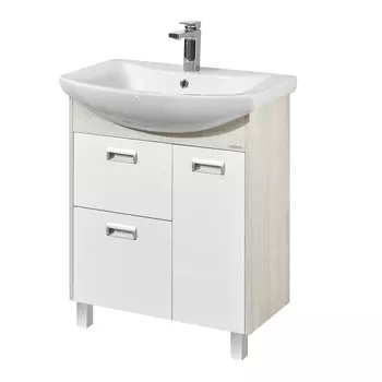 Мебель для ванной AQUATON Бекка 70 белая/дуб сомерсет