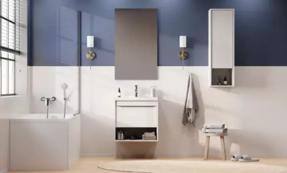 Мебель для ванной Aquaton Хоуп 60 подвесная, 1 ящик, белый матовый