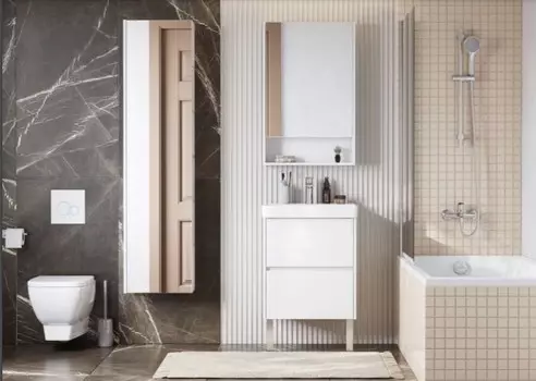 Мебель для ванной Aquaton Сканди 55 белая