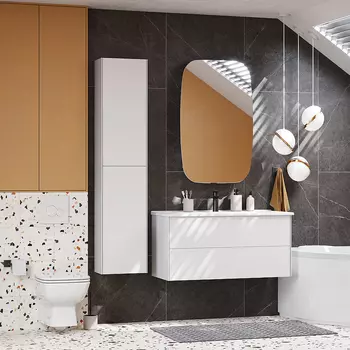 Мебель для ванной Aquaton Сохо 100 белый глянец