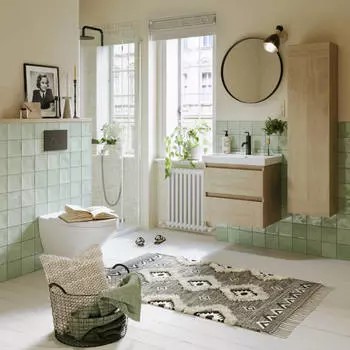 Мебель для ванной Aqwella Astrid 60 подвесная, дуб давос