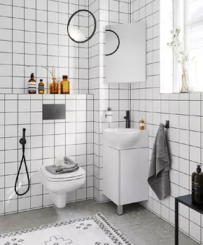 Мебель для ванной Aqwella Porto 45 угловая, белый