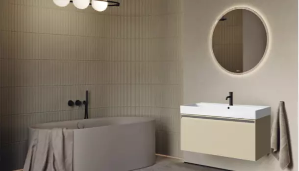 Мебель для ванной Aqwella Pure 81 подвесная, капучино