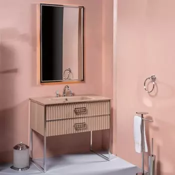 Мебель для ванной Armadi Art Monaco 100 капучино, хром