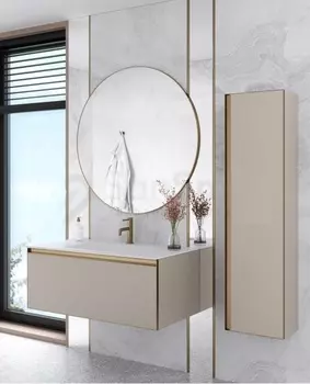 Мебель для ванной Armadi Art Quatro 100 подвесная, daphne/золото матовое