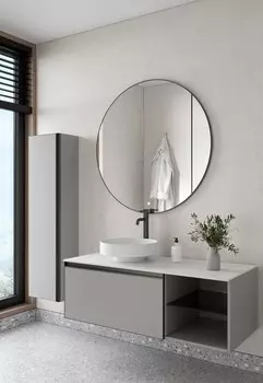 Мебель для ванной Armadi Art Quatro 6 120 подвесная, со столешницей, luna/антрацит