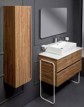 Мебель для ванной Armadi Art Vallessi 100 зебрано глянец