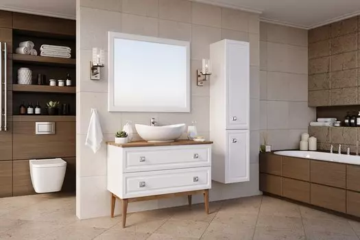 Мебель для ванной ASB-Woodline Каталина 80 White