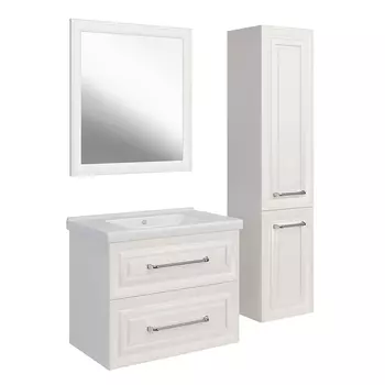 Мебель для ванной ASB-Woodline Валенца 80 слоновая кость